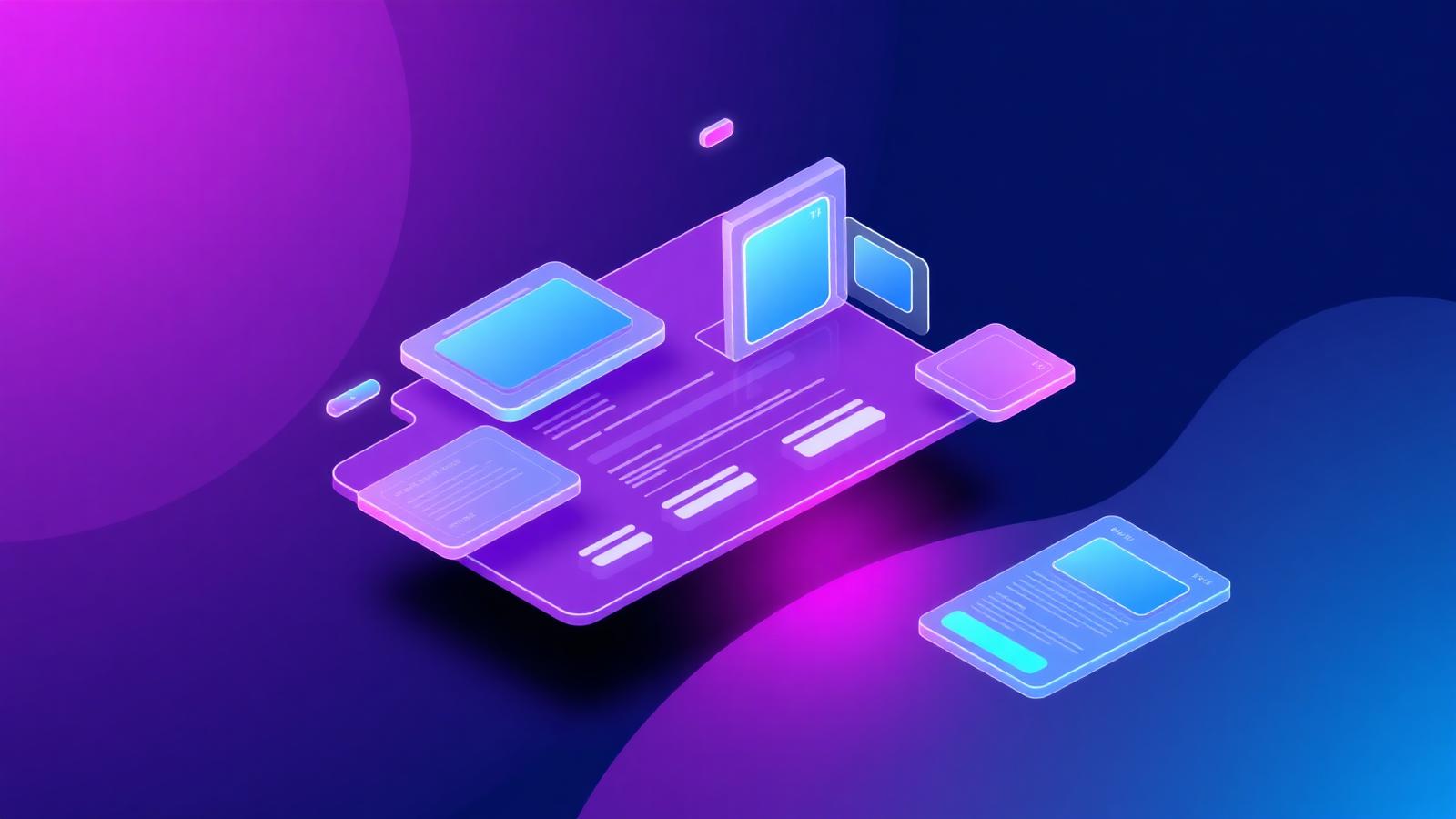 Illustration du processus de création d'un site internet