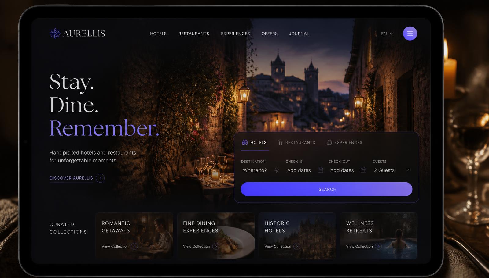 Site internet pour restaurant et hôtel à Carcassonne : capter le trafic touristique