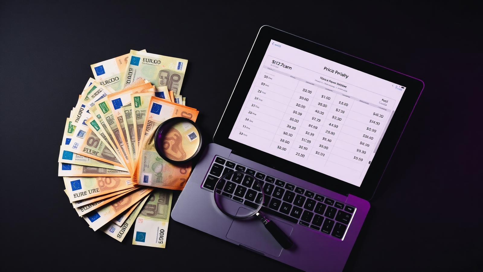 Analyse des prix d'un site internet professionnel