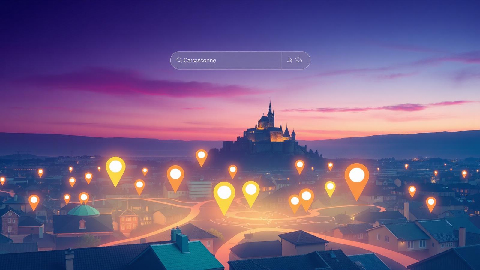 Recherches locales sur Google Maps à Carcassonne